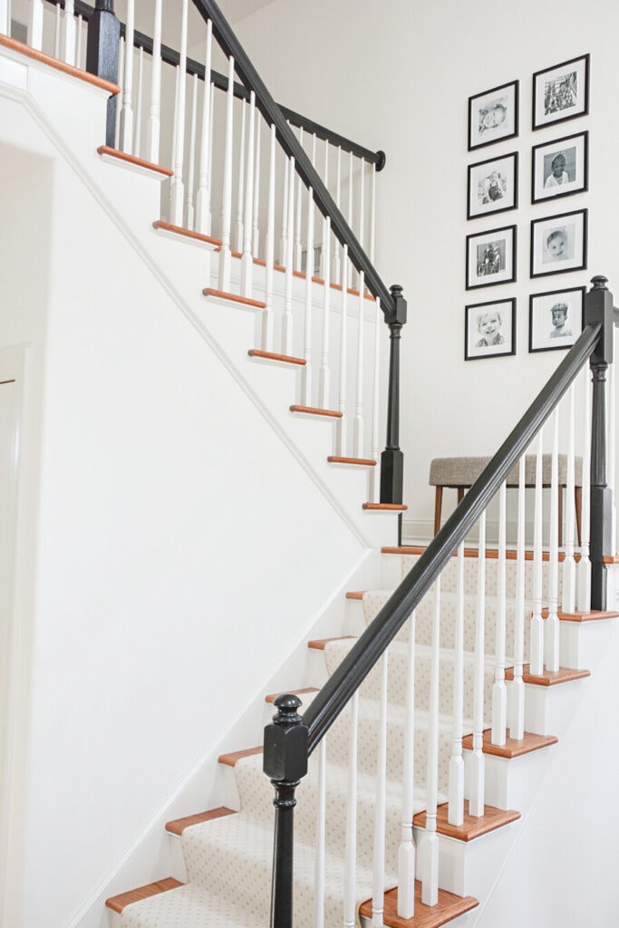spring home tour- painted stairs