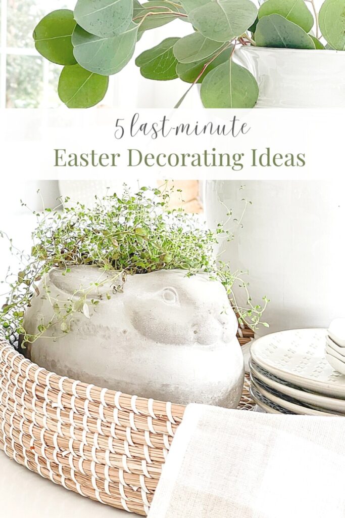 last minute Easter Decorating Ideas pin