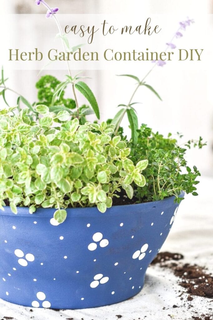 PIN FOR CONTAINER HERB GARDEN