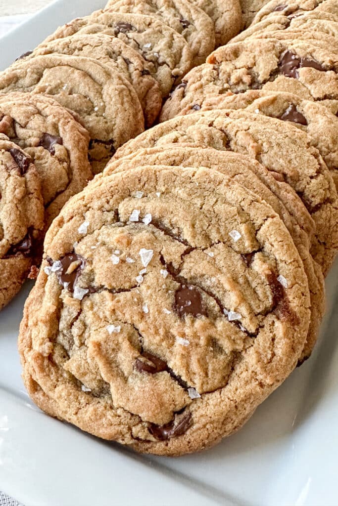 CHOCOLATE CHIP COOKIES ON A PLATE