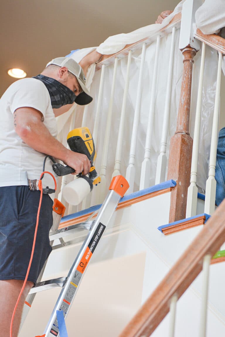 How To Paint Golden Oak- Stair Remodel - StoneGable