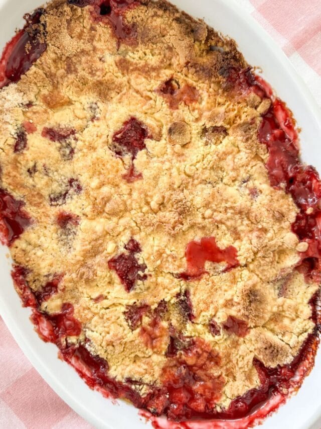 Strawberry Cobbler From A Box Mix
