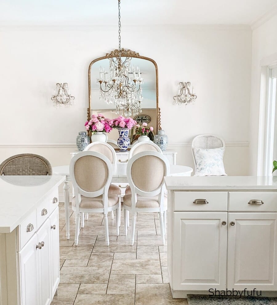 a French Inspired dining room