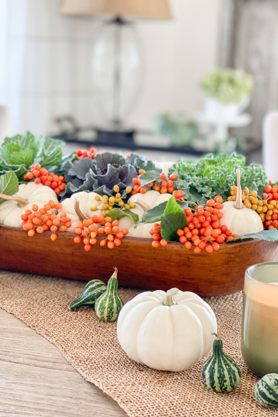 Easy Fall Centerpieces+ Decorating With Heirloom Pumpkin+ Fall Decorating + Thrift Store + Hydrangeas