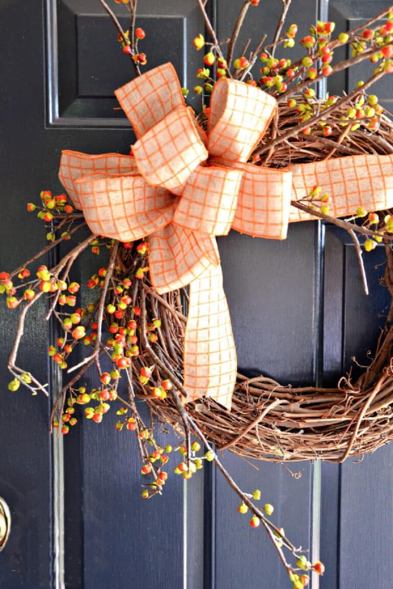 Easy And Brambly Bittersweet Wreath DIY