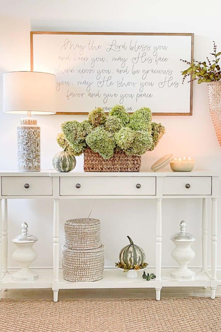 The Evolution Of A Fall Foyer And Decorating Ideas - StoneGable
