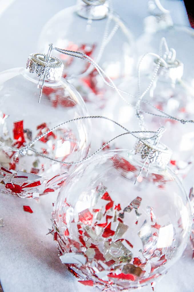 WHAT TO DO FOR CHRISTMAS now-broken glass ornament