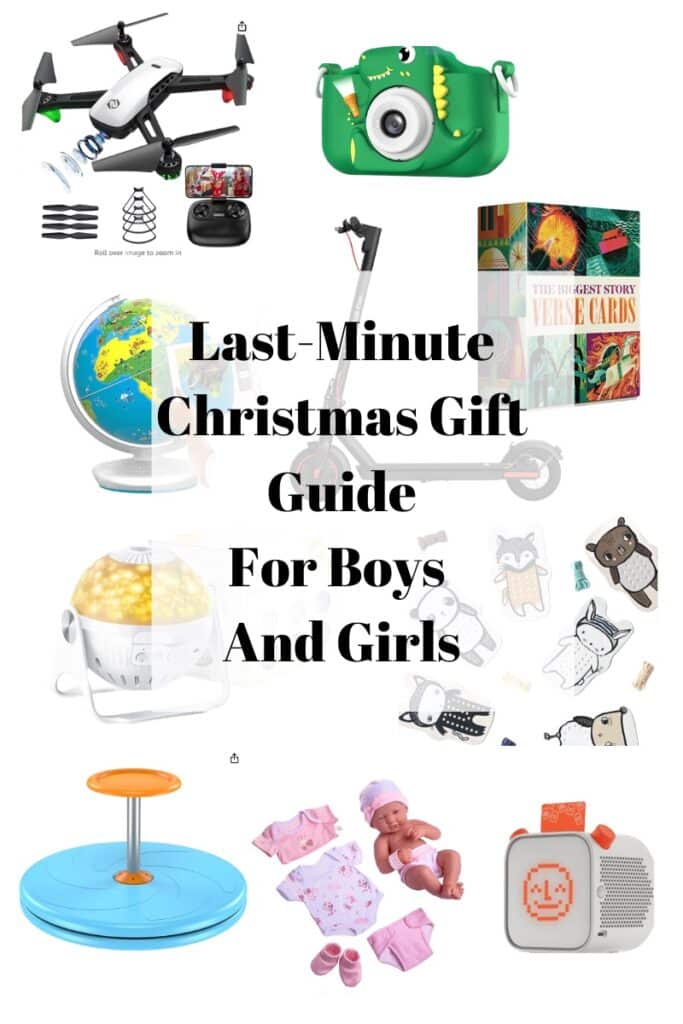 graphic for Christmas gifts for boys and girls