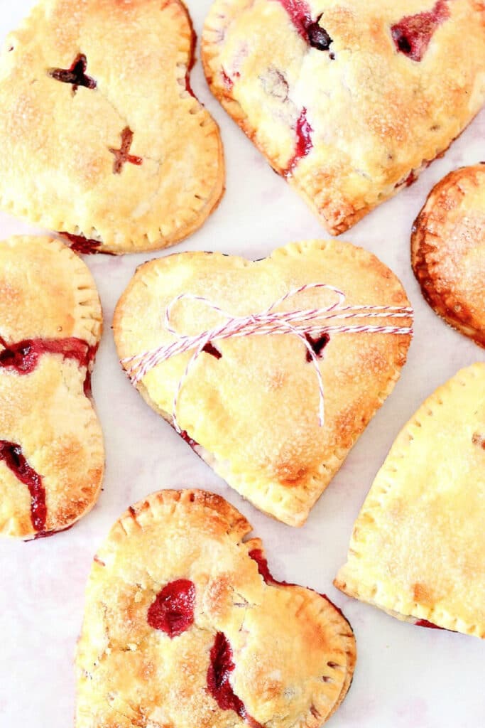 heart and hand pies