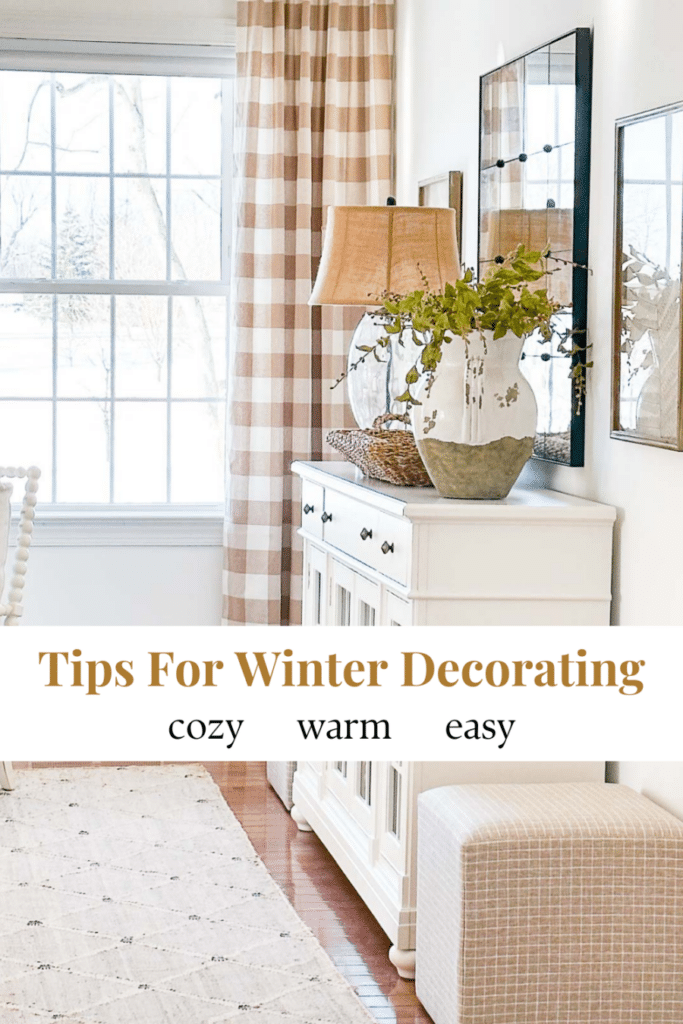 Let's decorate for winter the easy way. pin for post