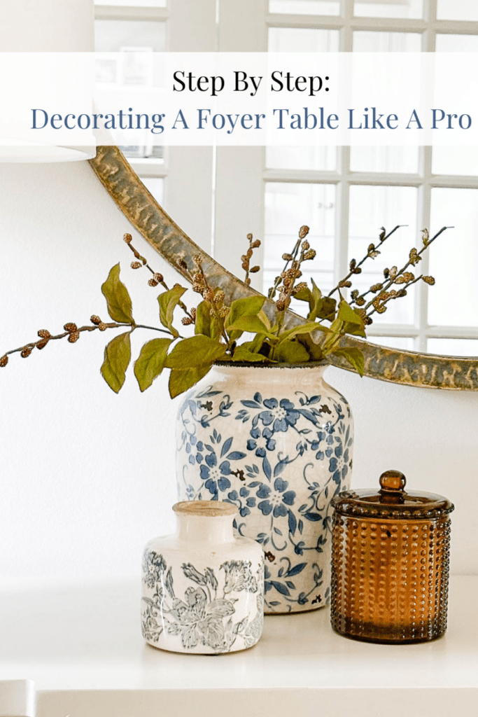 pin for foyer table decor