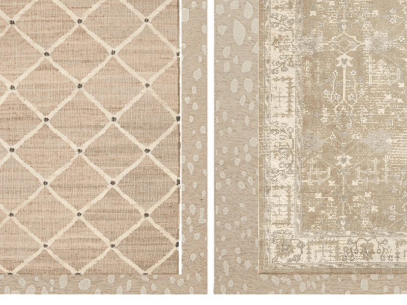 neutral rugs mixing scale and proportion